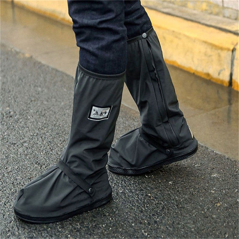 Belro waterproof boot covers for footwear, shown protecting shoes from water and moisture in a natural outdoor setting.