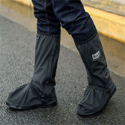 Belro waterproof boot covers made of durable footwear material, designed to protect shoes from water and mud in wet conditions.