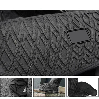 Belro waterproof boot covers for footwear, shown covering shoes to protect against rain and water.