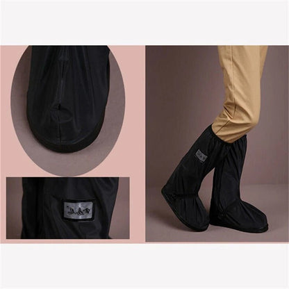 Belro waterproof boot covers for footwear, shown in black with adjustable straps and durable material for protection against wet conditions.
