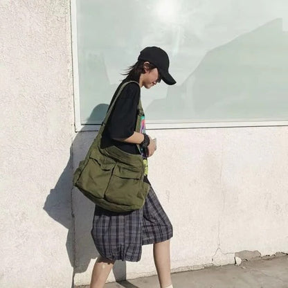 Large women's shoulder messenger bag from Belro, featuring a stylish design with a flap closure and adjustable strap.