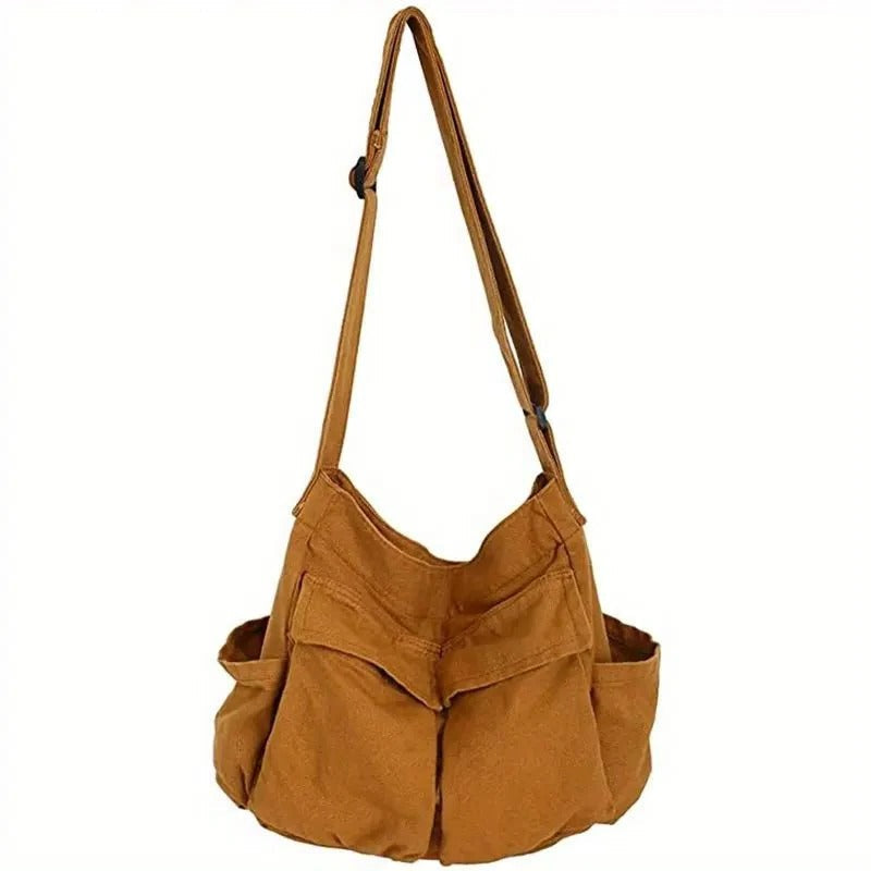 Large women's shoulder messenger bag by Belro, featuring a stylish design with adjustable strap and multiple compartments.