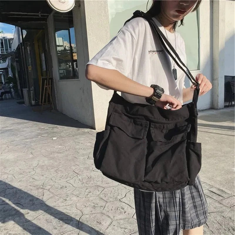 Large women's shoulder messenger bag by Belro with adjustable strap and multiple compartments, displayed on a plain background.