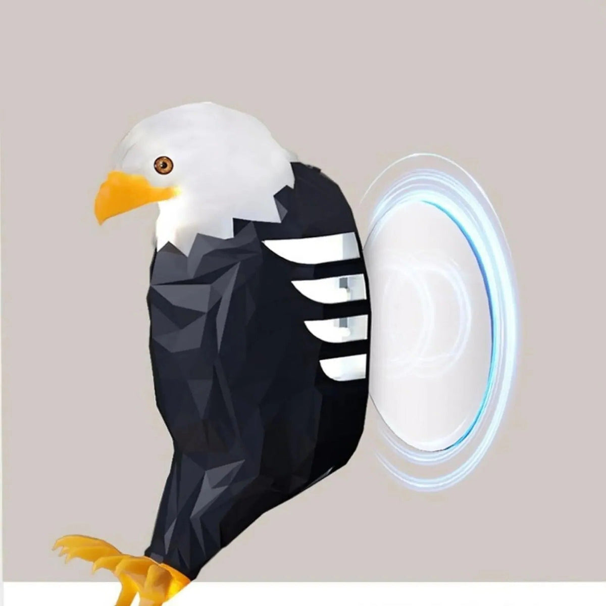 Belro LED eagle wall lamp mounted outdoors, featuring a detailed eagle design for home and garden decor.