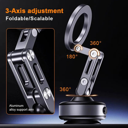 Belro all-weather magnetic phone holder attached to a car dashboard, holding a smartphone securely for easy access.