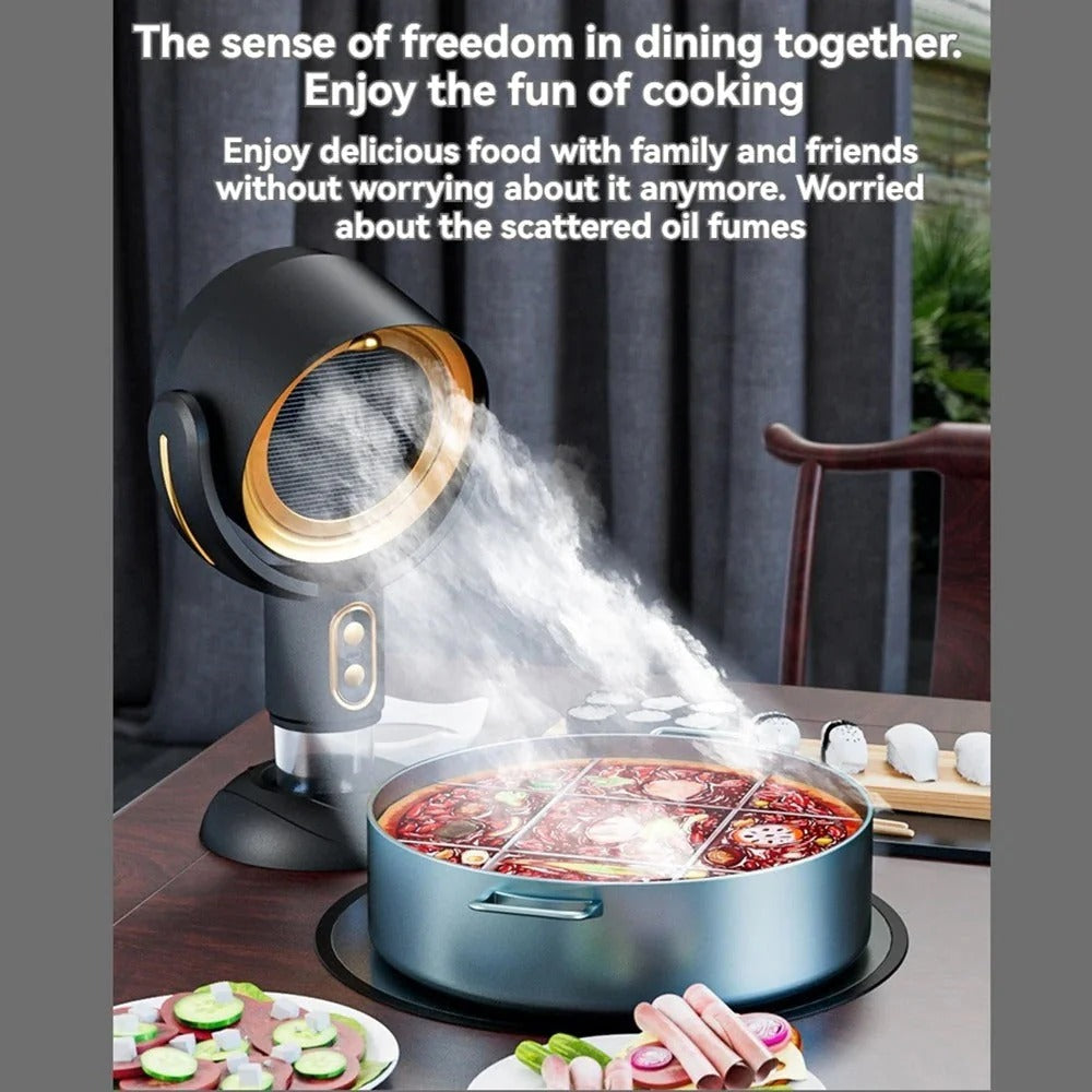 Belro Smoke Air Purifier Fan showing sleek design with filter and control panel for clean indoor air.