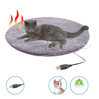 Belro USB heated pet cushion providing warmth and comfort, designed for pain relief and relaxation for pets.
