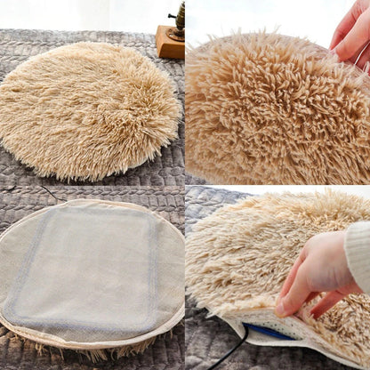 Belro USB heated pet cushion providing soothing warmth for pets, ideal for pain relief and comfort during cold weather.