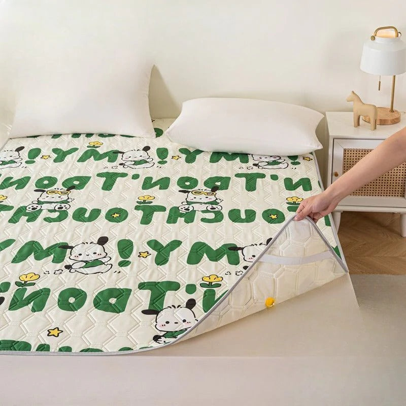 Belro cooling mattress pad on bed showing breathable fabric and cooling features for a comfortable night’s sleep.
