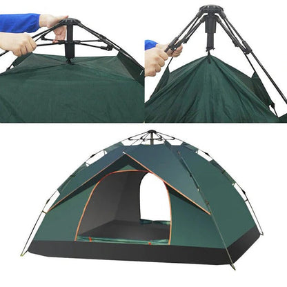 Belro Instant Pop-Up Tent set up outdoors, lightweight and portable for quick shelter during outdoor activities.