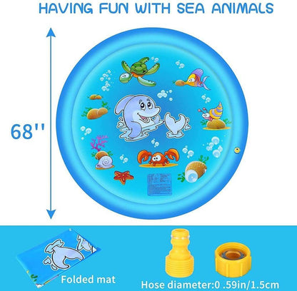 Belro men's sprinkler splash pad clothing with water spray features, perfect for outdoor summer fun and staying cool.
