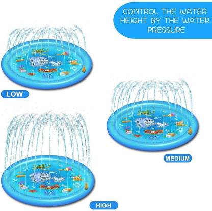 Belro men's sprinkler splash pad clothing with colorful water spray features, perfect for outdoor summer fun.