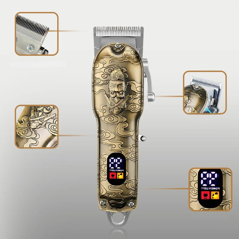 Belro 4-in-1 precision grooming kit with multiple attachments for detailed beard, hair, and facial hair trimming.