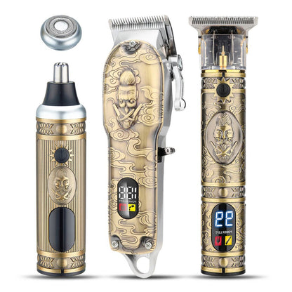 Belro 4-in-1 Precision Grooming Kit for men, includes trimmers, shavers, and grooming tools on a white background.