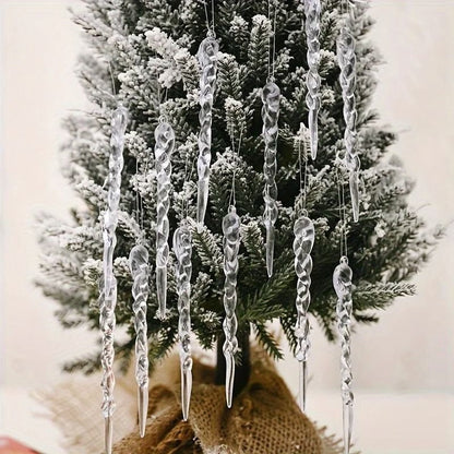 Belro Icicle Ornament Set featuring stylish clothing accessories for men, displayed with various ornament designs.