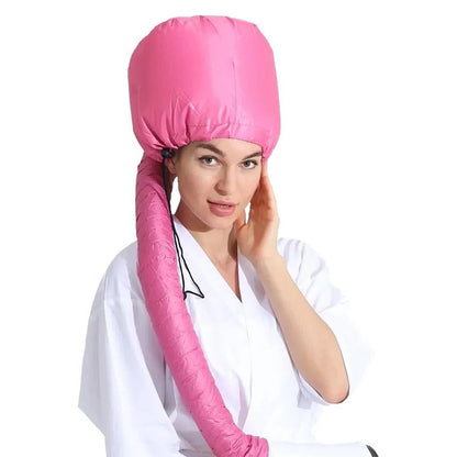 Belro portable hair bonnet dryer cap for heat styling and hair drying, lightweight and adjustable for comfortable use.
