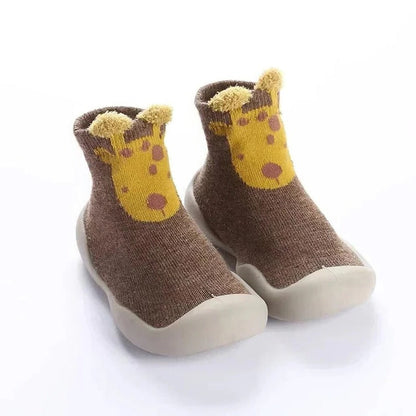 Belro children's soft sole sock shoes with colorful patterns, designed for cozy comfort and easy wear for young children.