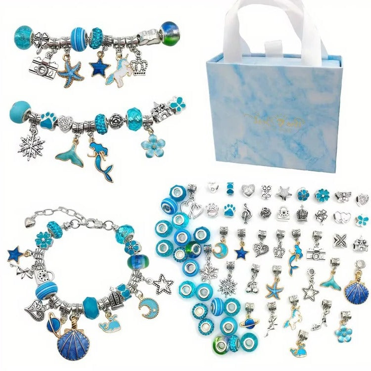 Belro DIY jewellery craft set for men featuring colorful beads, strings, and tools for creating personalized accessories.