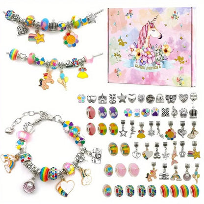 Belro DIY jewelry craft set for men, featuring various beads, charms, and tools for creating personalized jewelry pieces.