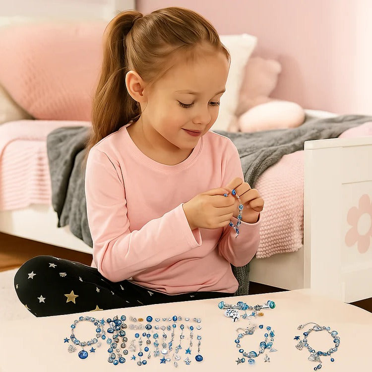 Belro DIY jewellery craft set for men, includes tools and materials for creating custom jewelry, displayed on a white background.