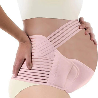 Belro pregnancy support belt worn around the belly, designed to provide comfort and gentle support for expectant mothers.