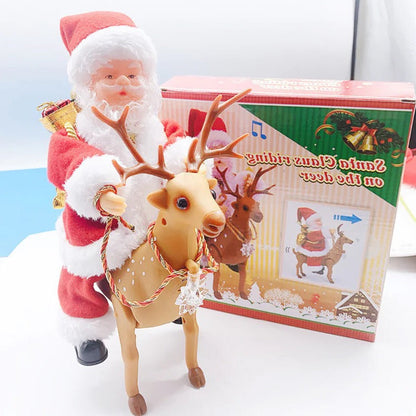 Belro Climbing Santa holiday display toy featuring a festive Santa figure in climbing attire, perfect for holiday decorations.