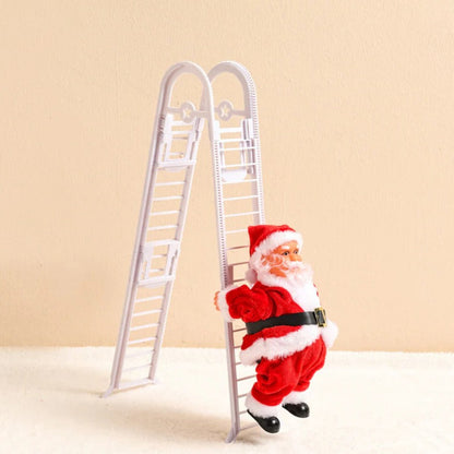 Belro Climbing Santa holiday display toy, dressed in festive clothing, showcasing playful holiday-themed decoration for men.