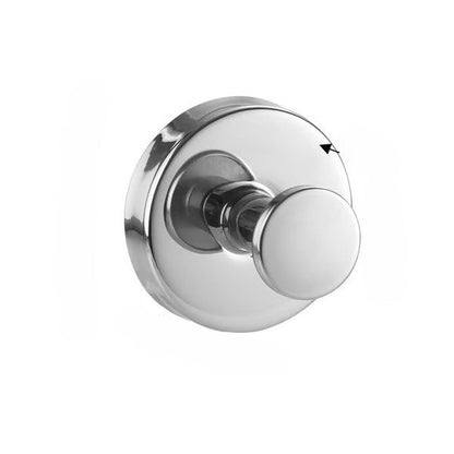 Belro Twist-Lock Suction Cup Wall Hooks for men’s clothing, showing secure attachment and sleek design on smooth surface.