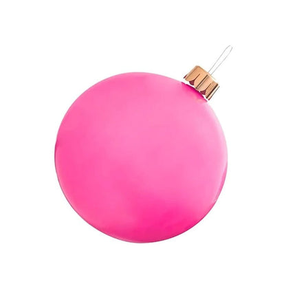 Belro inflatable holiday ball decoration, large festive inflatable for Christmas decor, showcasing vibrant colors and holiday design.