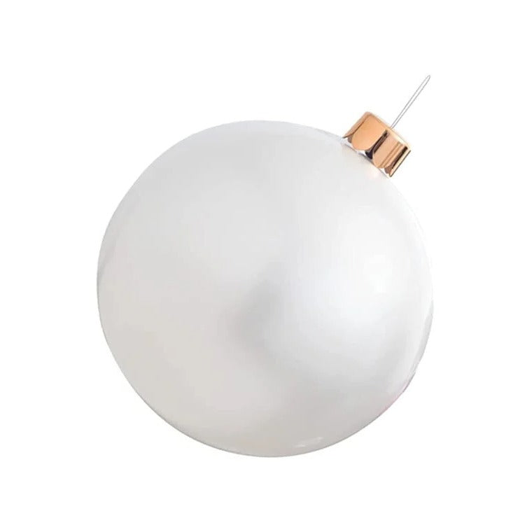 Belro inflatable holiday ball decoration resembling a large festive ornament, suitable for holiday-themed clothing or displays.