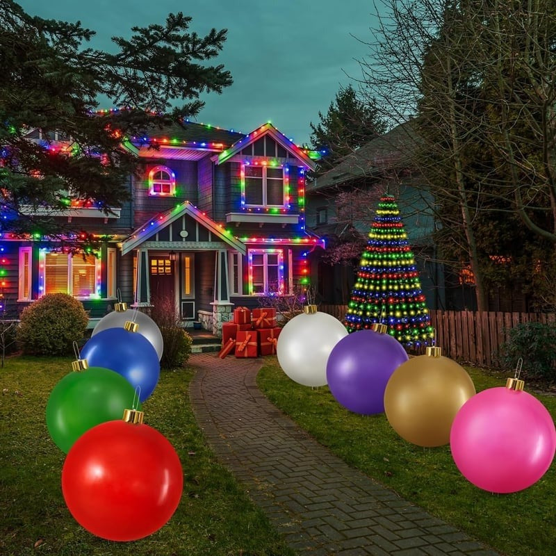 Belro inflatable holiday ball decoration, a festive inflatable ornament perfect for seasonal decor.