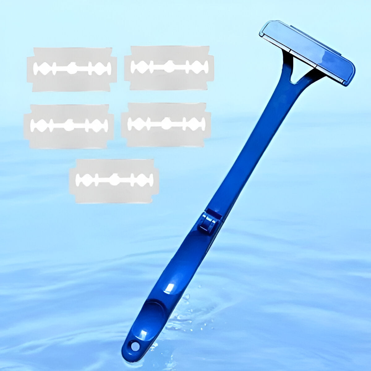 Belro extended-reach back shaver for men, an electric personal care appliance with a long handle for easy back hair removal.