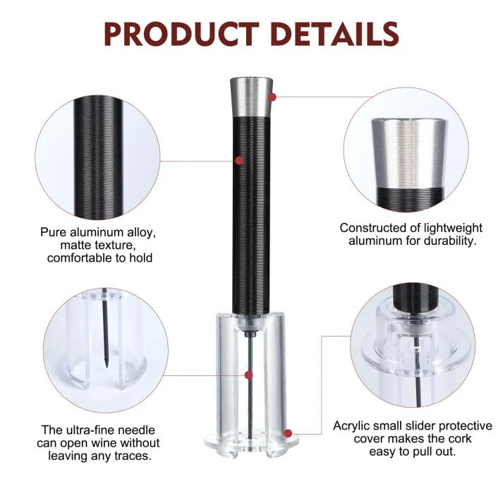 Belro Air-Assist Wine Bottle Opening Set with electronic corkscrew and accessories on a white background.