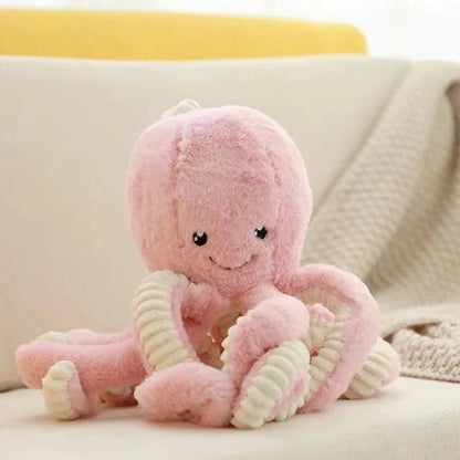 Belro giant octopus plush stuffed animal with detailed tentacles, soft fabric, and friendly appearance, perfect for cuddling or display.