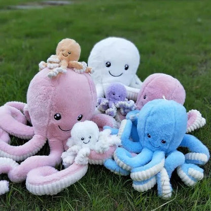 Belro giant octopus plush stuffed animal, soft and cuddly toy with detailed octopus tentacles for children and collectors.