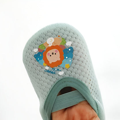 Belro baby cartoon non-slip footwear with colorful design, soft sole, and secure fit for little one's safety and comfort.