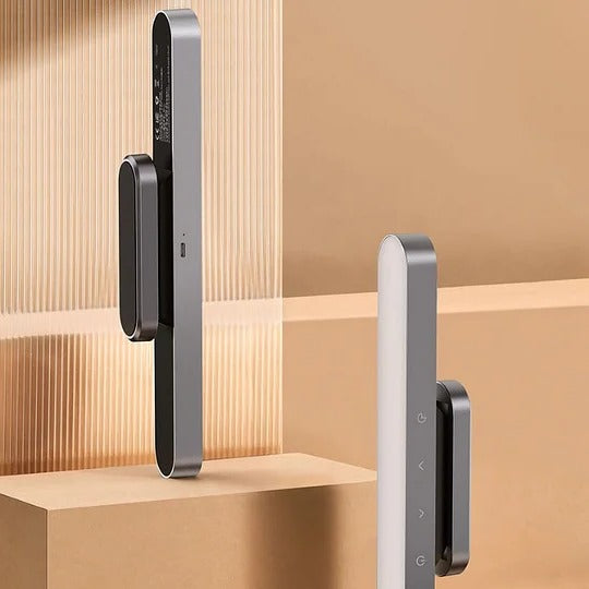 Belro magnetic rechargeable desk lamp emitting adjustable bright light, versatile for study or workspace illumination.