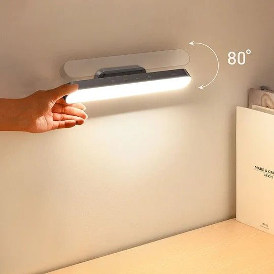 Belro magnetic rechargeable desk lamp with adjustable arm and LED light, designed for modern workspace illumination.