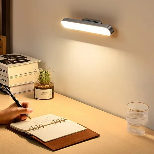Belro magnetic rechargeable desk lamp with adjustable arm and built-in LED lighting, perfect for workspace illumination.