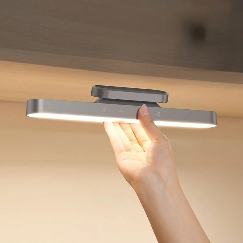 Belro magnetic rechargeable desk lamp with adjustable arm and built-in LED light, ideal for modern workspace lighting.