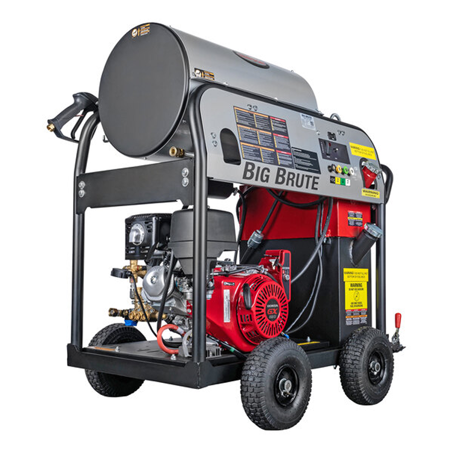 Casavibeo Simpson Big Brute professional gas pressure washer with 4000 PSI, shown in a detailed view.