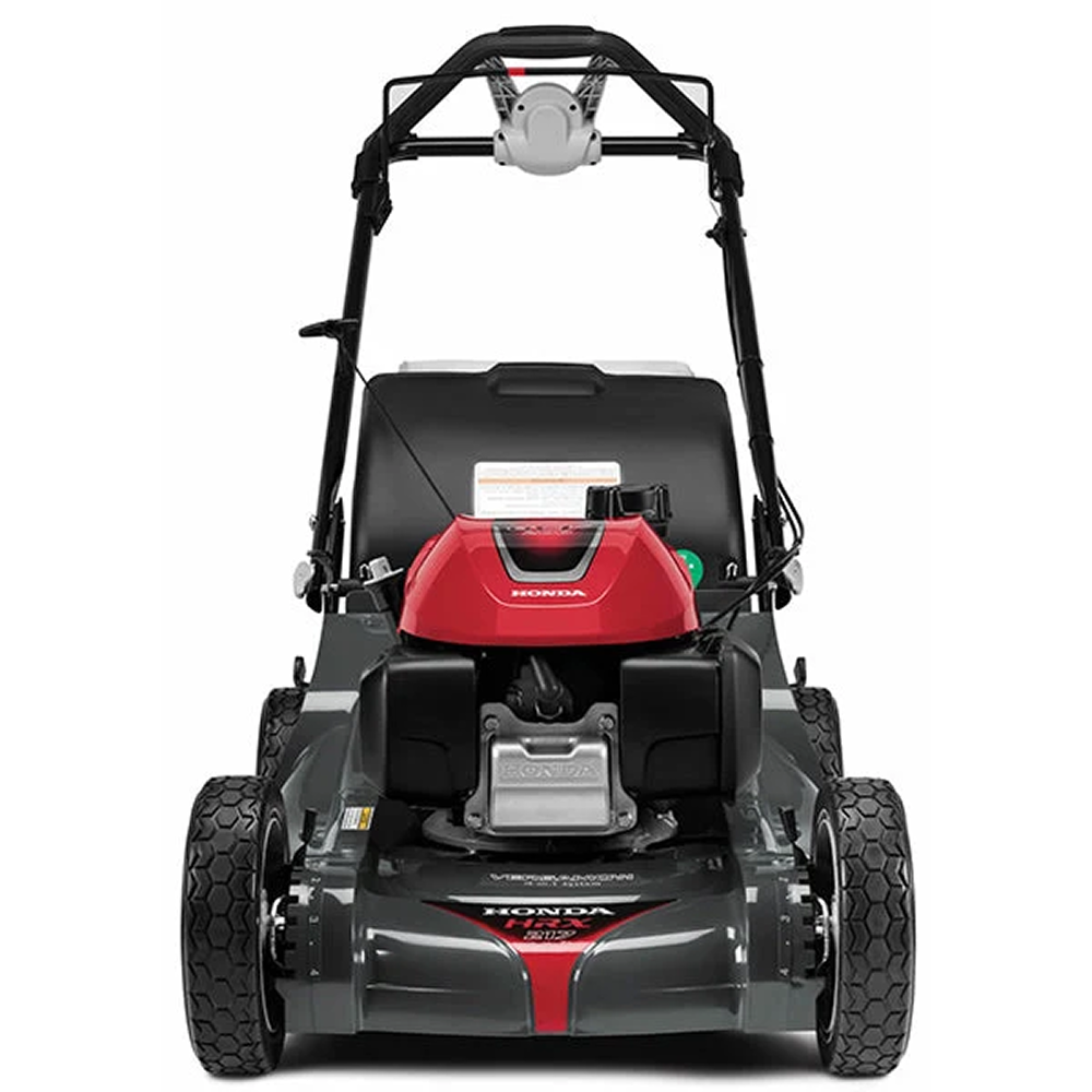 Honda HRX217VKA 21-inch gas self-propelled lawn mower with 200cc engine, featuring a durable cutting deck and ergonomic handle.