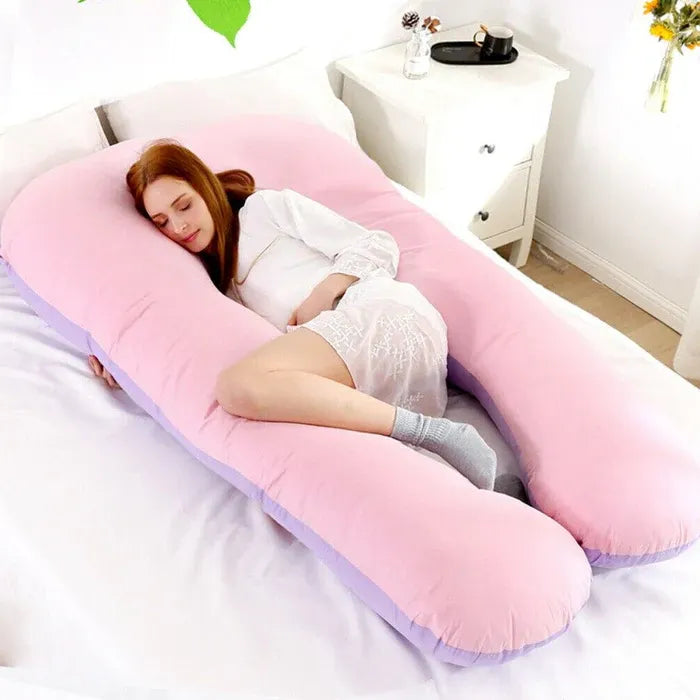 Belro sleeping full support body pillow with ergonomic design for pregnancy, shoulder, and back pain relief.