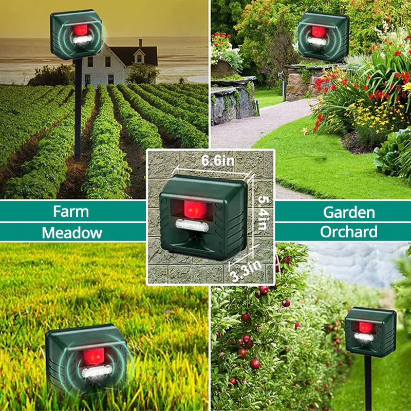 Belro Woodpecker Ultrasonic Repeller for outdoor pest control, designed to deter pests in home and garden settings.