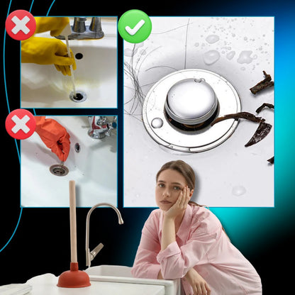 Belro Odor Isolation Pop Up Sink Stopper, a tool for bathroom sink drainage, with a sleek, durable design for effective odor control.