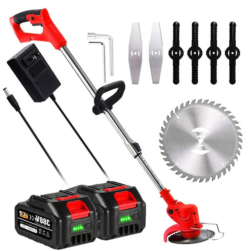 Belro cordless electric battery-operated grass trimmer, ideal for men’s gardening, with a powerful and lightweight design.