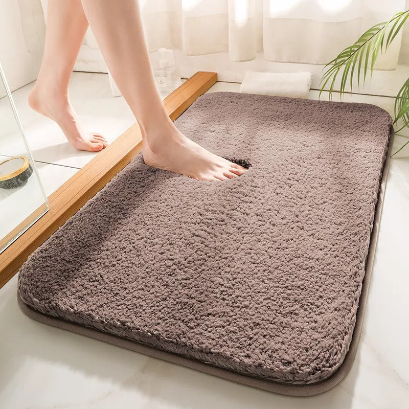 Belro super thick luxury bathroom rug with plush, soft texture, perfect for adding comfort and style to your bathroom.