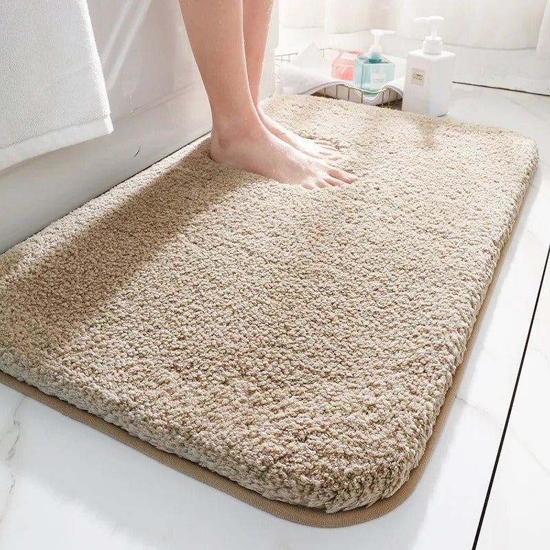 Belro luxurious super thick bathroom rug with plush, soft texture, ideal for adding comfort and style to your bathroom space.