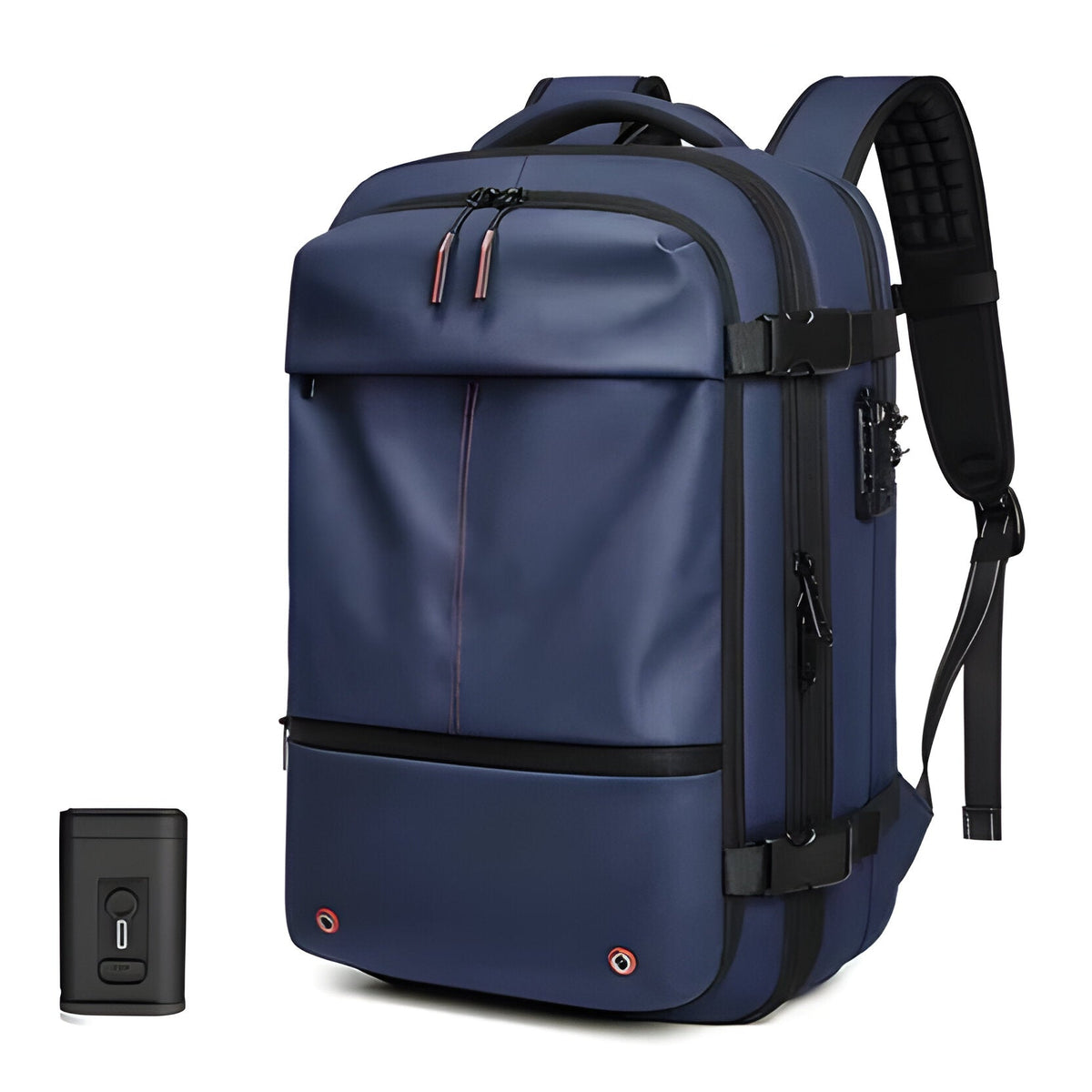 Belro structured rucksack with internal compression system, showing durable fabric, adjustable straps, and organized interior.