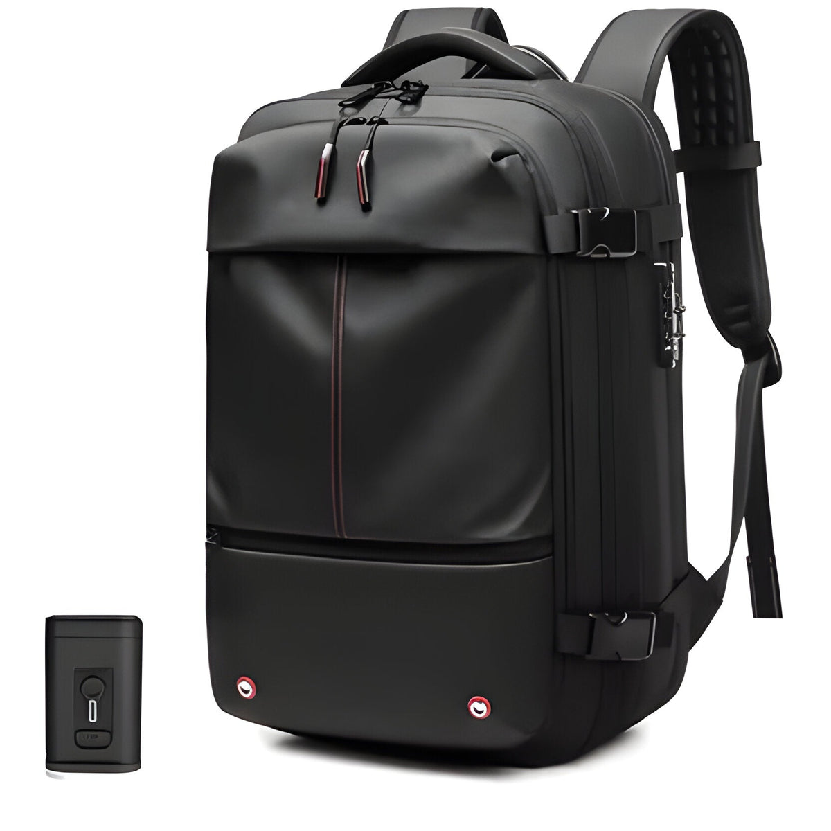 Belro structured rucksack with internal compression system, showcasing durable fabric, adjustable straps, and compact design for activewear.